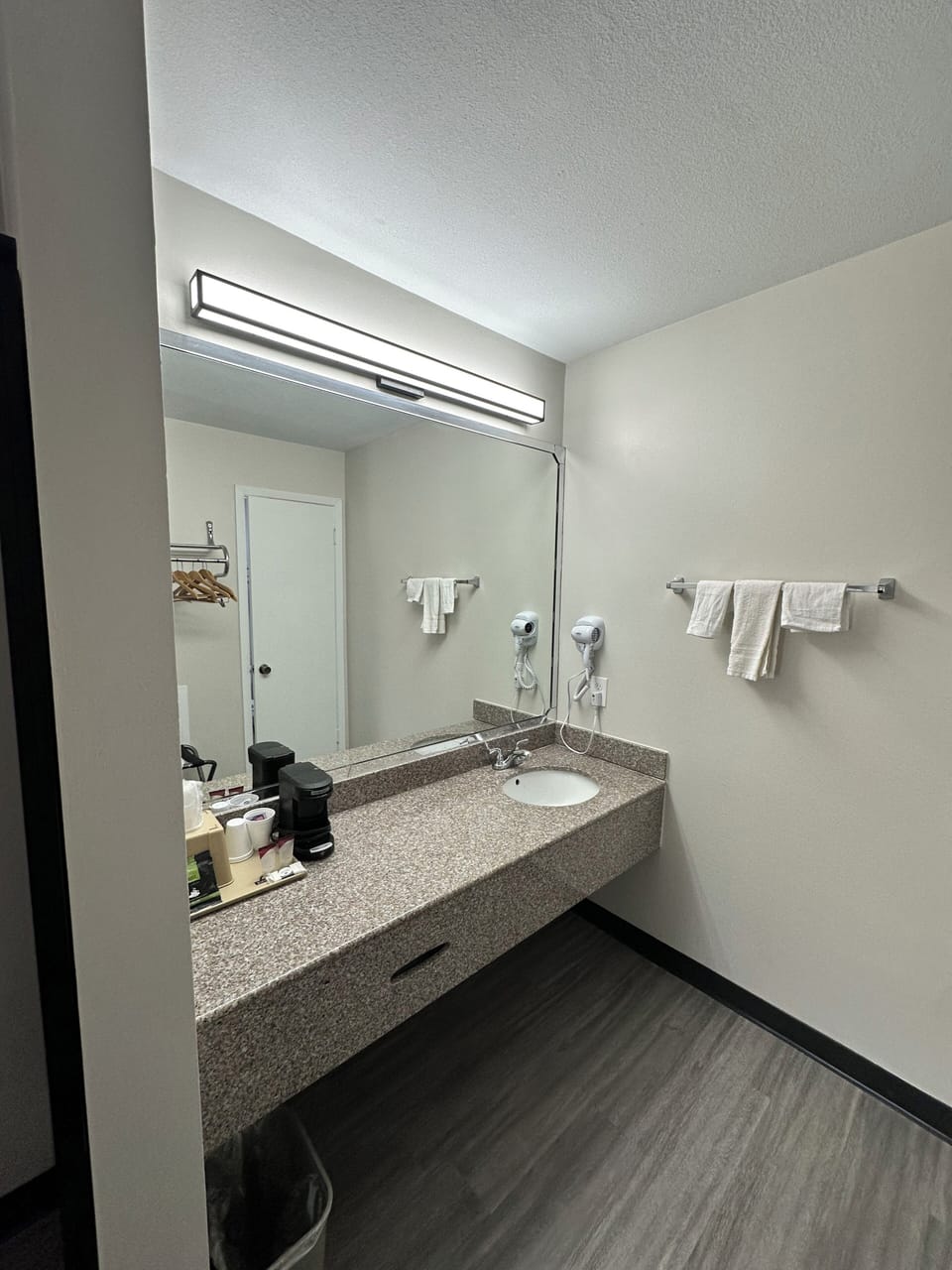 Double Room, 2 Queen Beds | Bathroom | Hair dryer, towels, soap, shampoo