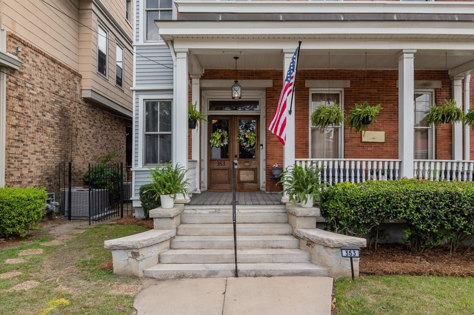 Front door to the building 