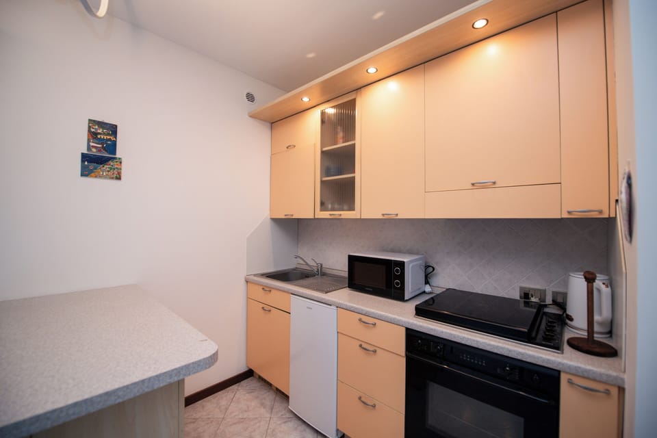 Basic Apartment, Patio, Garden View | Private kitchen | Electric kettle