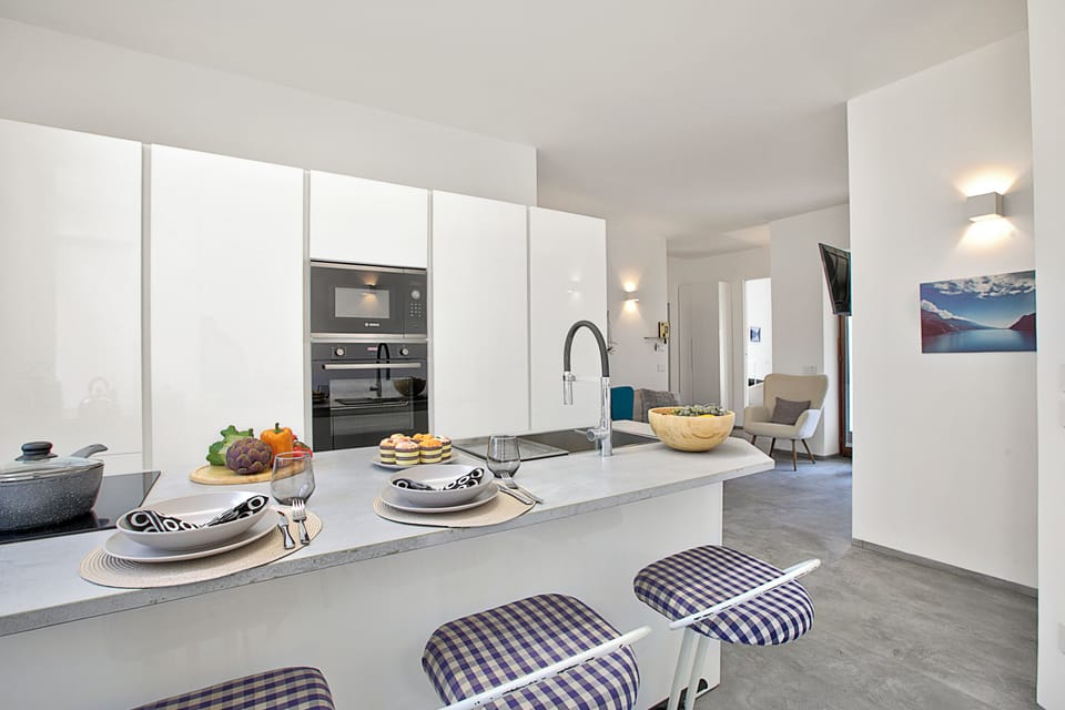 Family Apartment, Multiple Bedrooms (Quiet Oasis In Riva Heart) | Private kitchen | Fridge, microwave, oven, stovetop