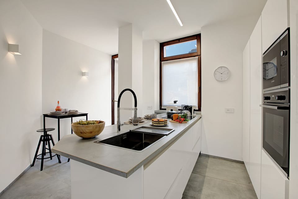 Family Apartment, Multiple Bedrooms (Quiet Oasis In Riva Heart) | Private kitchen | Fridge, microwave, oven, stovetop