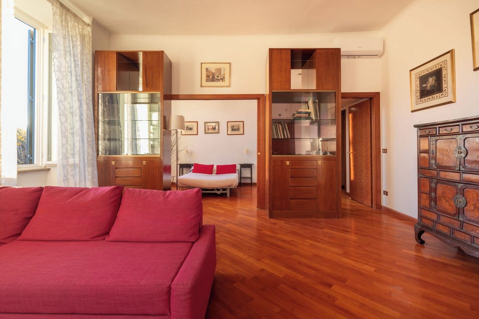 Standard Apartment, City View | Living area | 40-inch Smart TV with digital channels