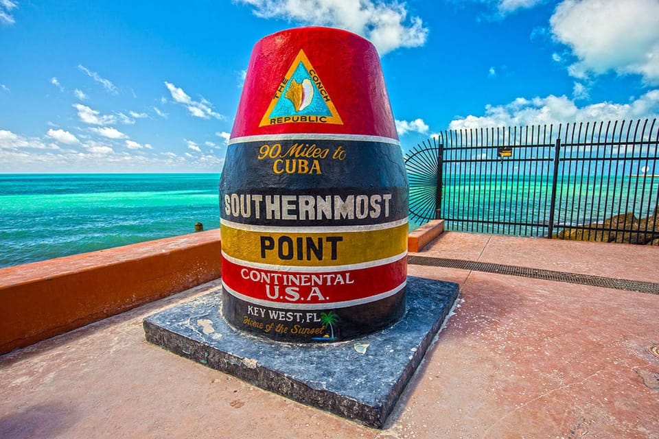 Erected in 1983, the Southernmost Point concrete buoy was originally marked with a sign that was often stolen. Today, its colorfully painted exterior is one of the most often photographed landmarks on the Island.