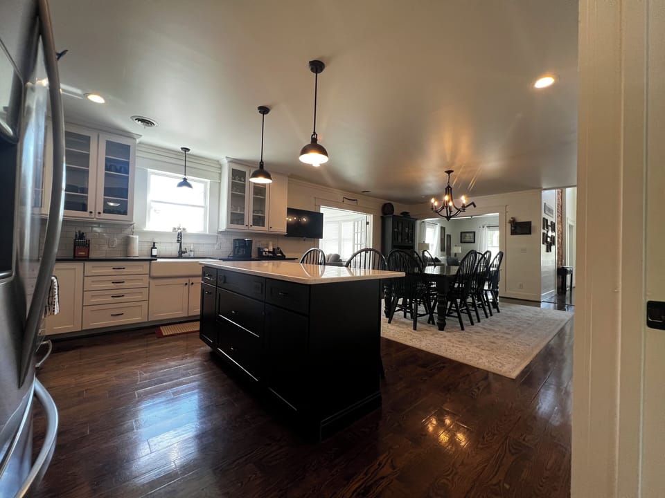 Kitchen and dining room