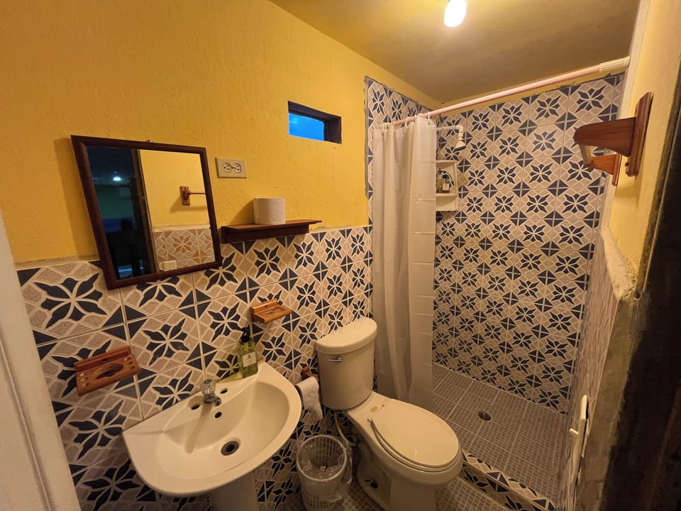 Basic Shared Dormitory | Bathroom | Shower, free toiletries, towels, soap