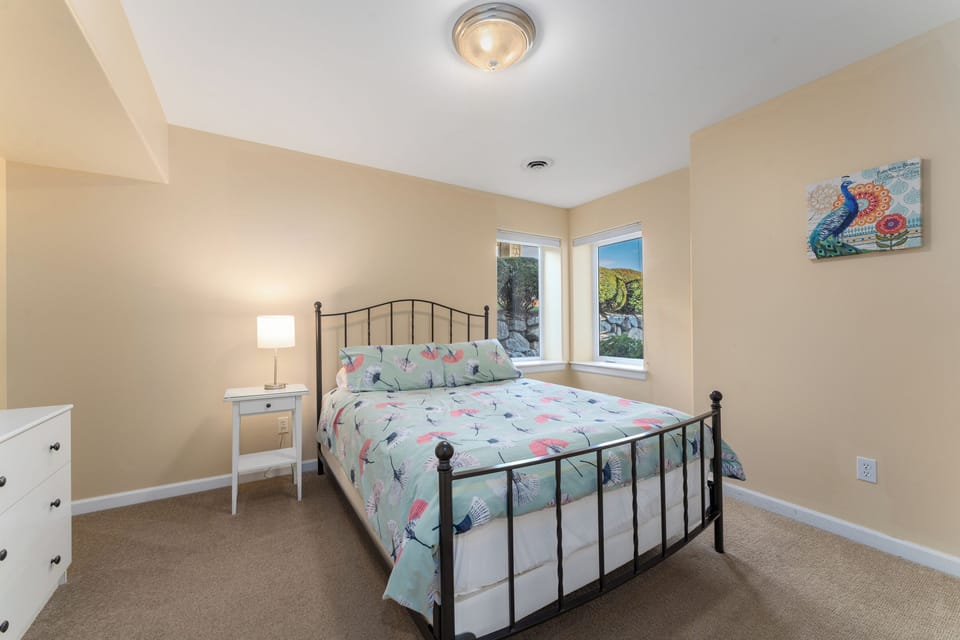 Lower Level Bedroom with Queen Bed