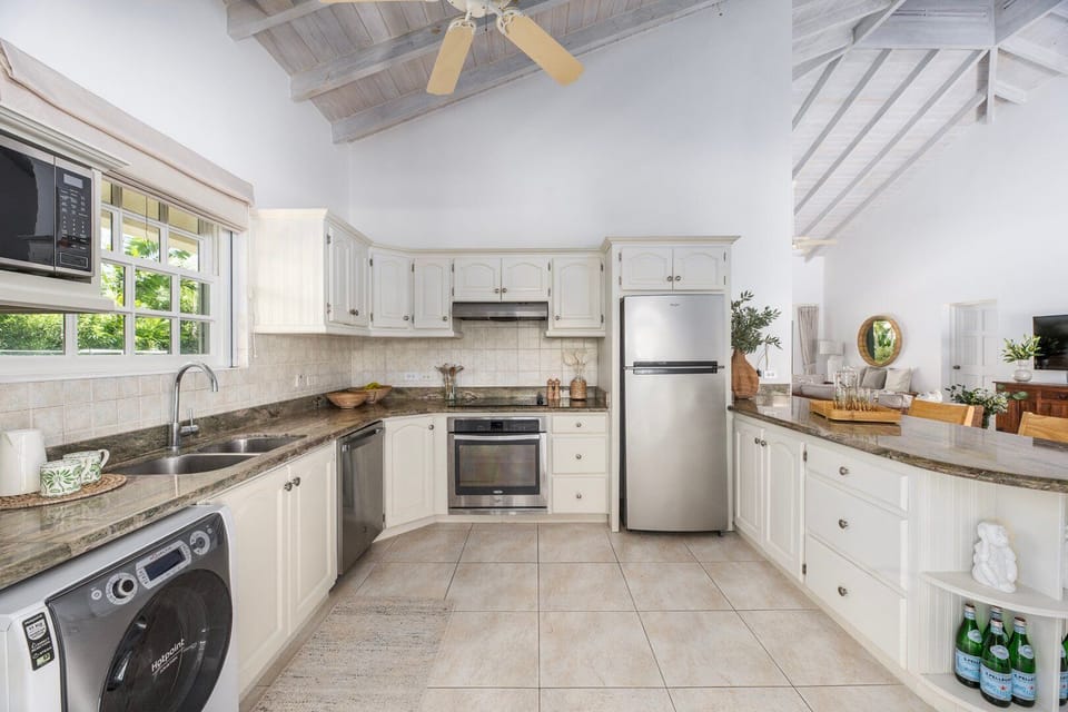 Fully outfitted kitchen with all you'll need