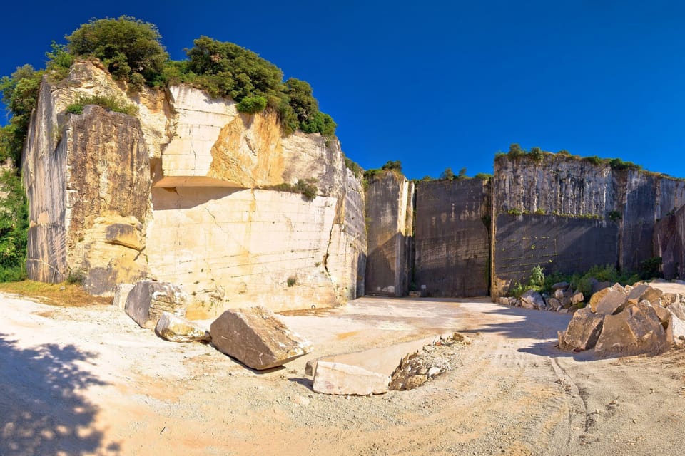 Historic Roman quarry Cave Romanae in Vinkuran