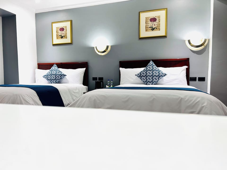 Standard Twin Room, 2 Double Beds | Desk, laptop workspace, iron/ironing board (on request), WiFi (free)
