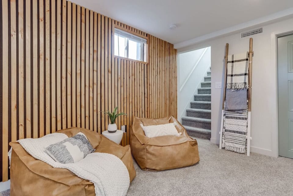 More comfy seating in the basement
