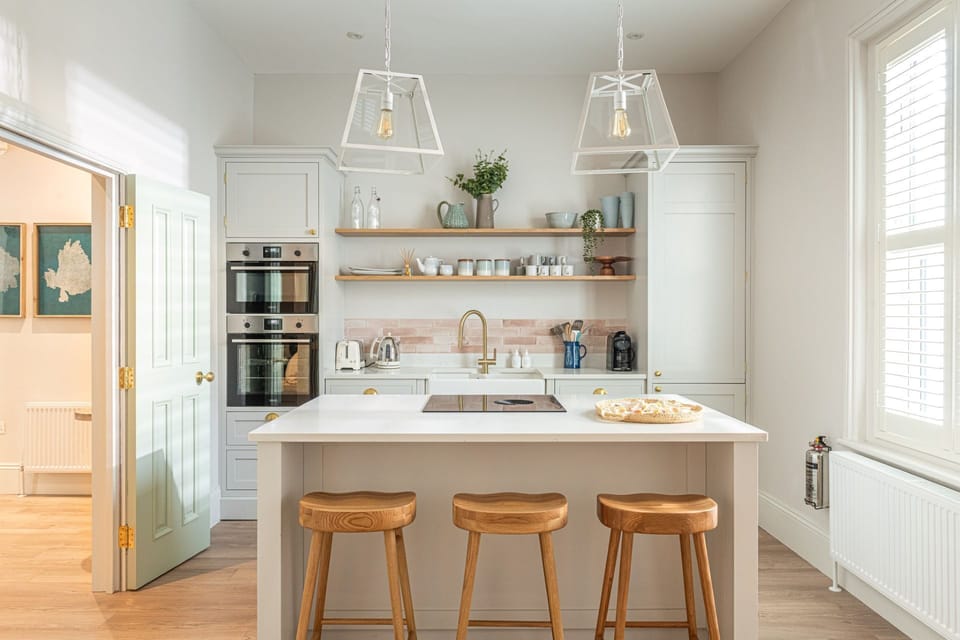 The kitchen at Coral House, Dorset