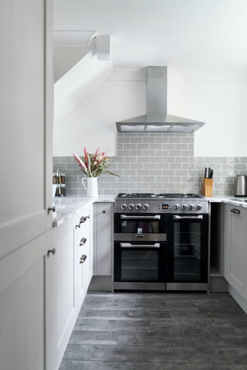 The kitchen at Driftwood House, Dorset