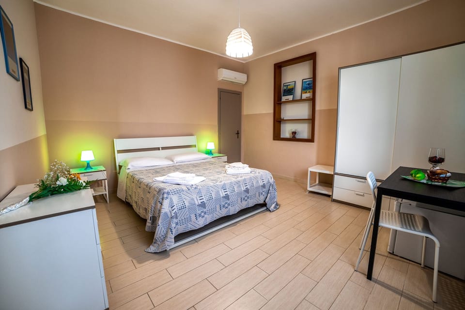 Double or Twin Room, Private Bathroom, Partial Sea View | Desk