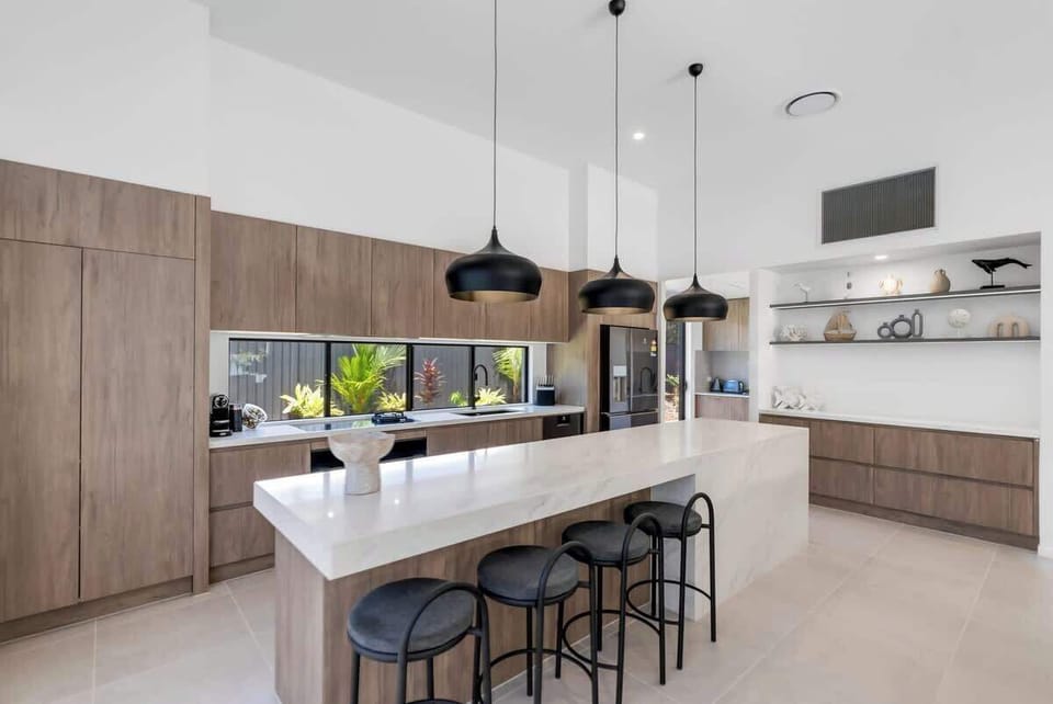 Brew your morning Nespresso and gather around the island bench for a laid-back breakfast in this culinary masterpiece.
