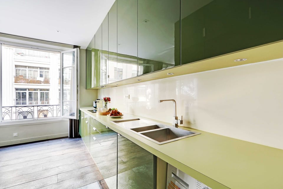 Comfort Apartment | Private kitchen | Full-size fridge, oven, stovetop, dishwasher