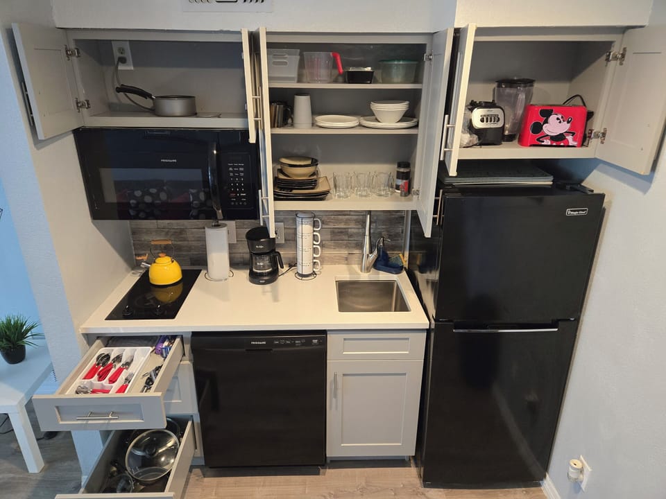 Fully stocked with the basics to whip up a home-style meal.
