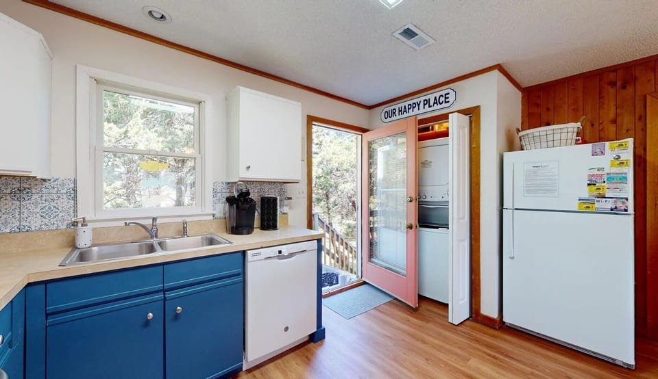 kitchen with laundry