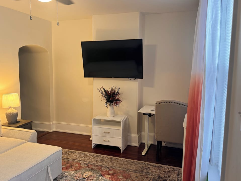 Smart TV and dedicated workspace for work or entertainment”