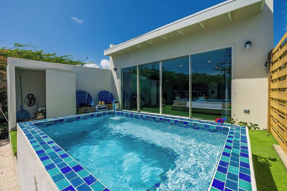 Immerse yourself in our crystal-clear pool, perfect for a refreshing swim or leisurely float.
