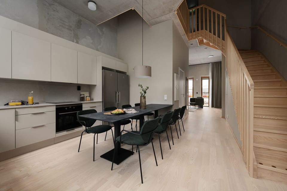 Apartment, 3 Bedrooms | Private kitchen | Coffee/tea maker, full-size fridge, oven, stovetop