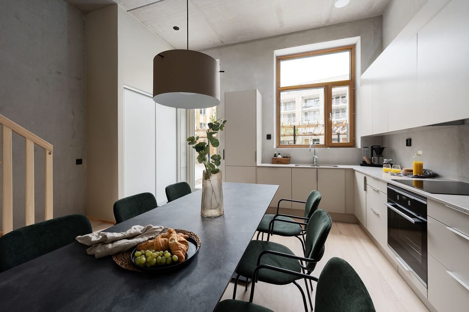 Apartment, 3 Bedrooms | Private kitchen | Coffee/tea maker, full-size fridge, oven, stovetop