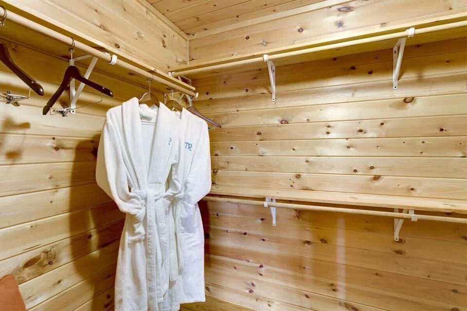 LOFT MASTER SUITE WALK-IN CLOSET w/LUXURY BATHROBES