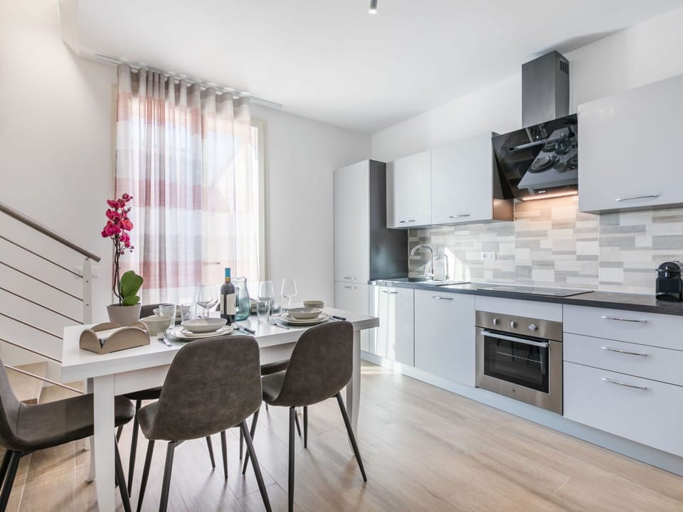 Furniture, Interior Design, Flooring, Floor, Countertop, Home, Kitchen, Apartment, Room, Cabinetry