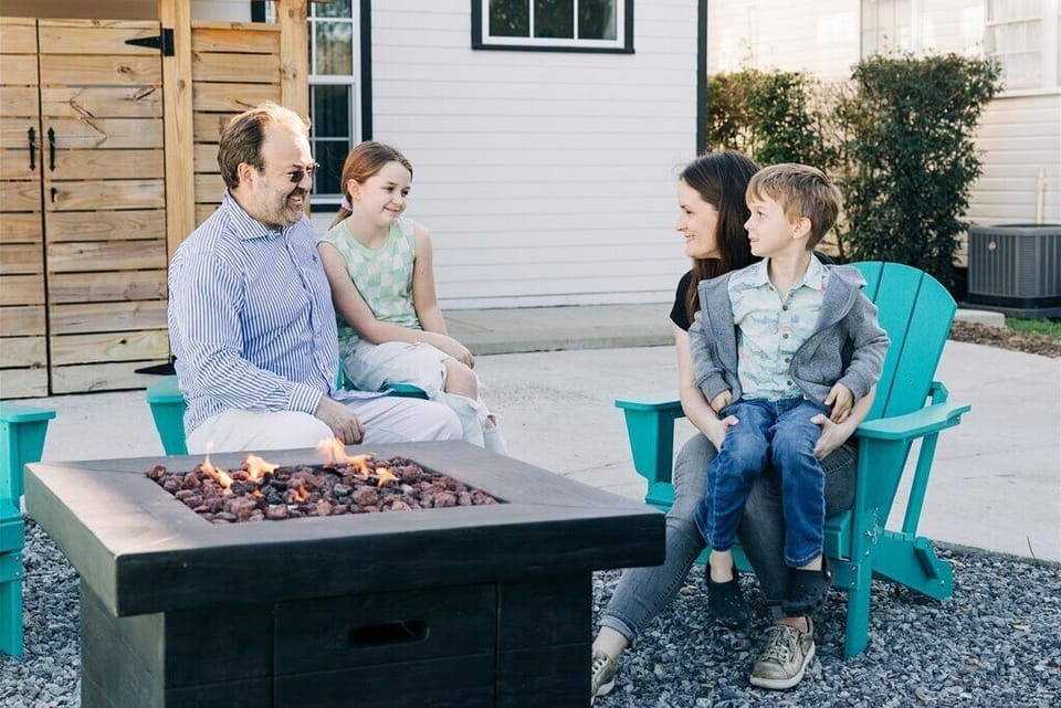 After a full day of exploring Biloxi, unwind around the fire out back!