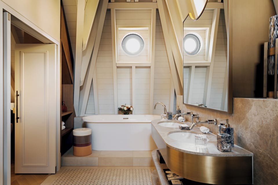 Bathroom | Hair dryer, slippers, towels, soap