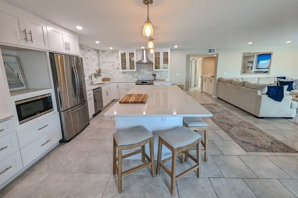 Kitchen with huge island