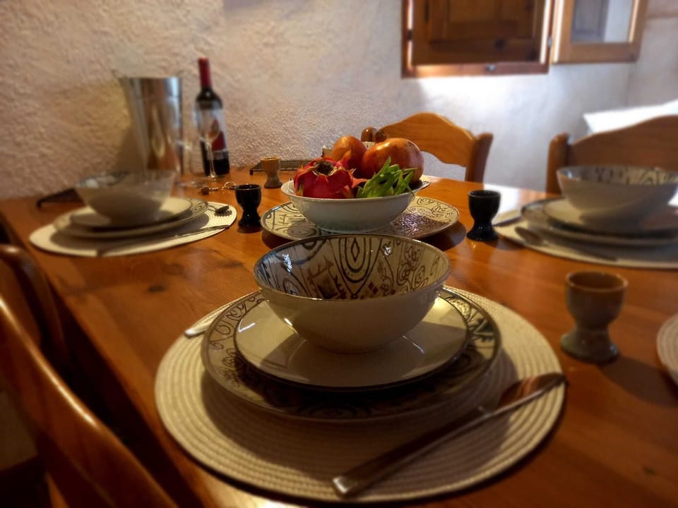 Table is set for breakfast