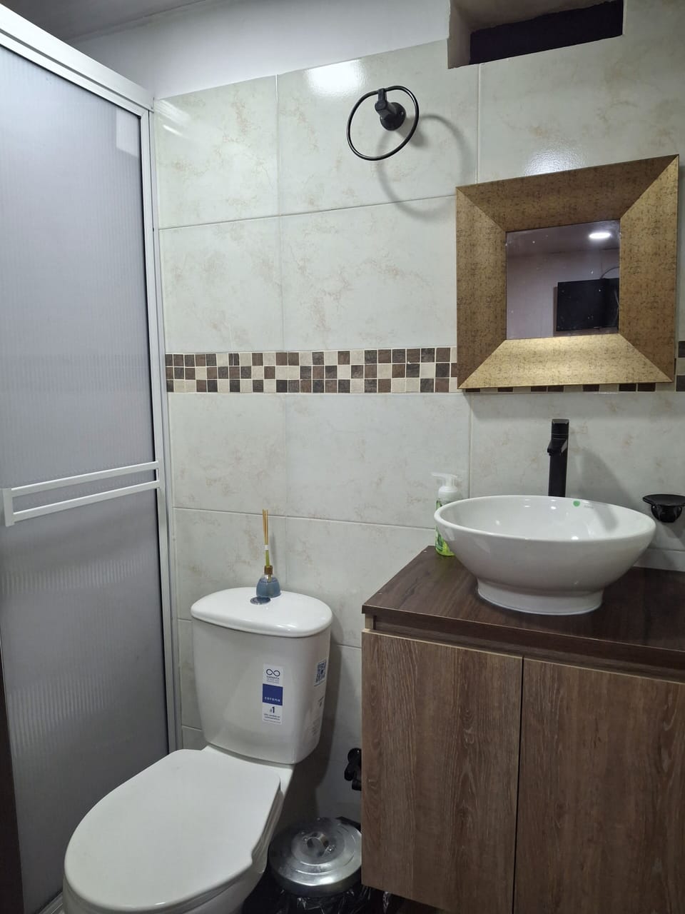 Towels, soap, toilet paper