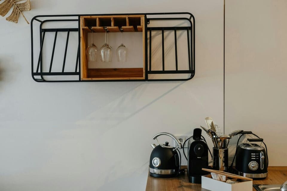 View of the kitchen area.
