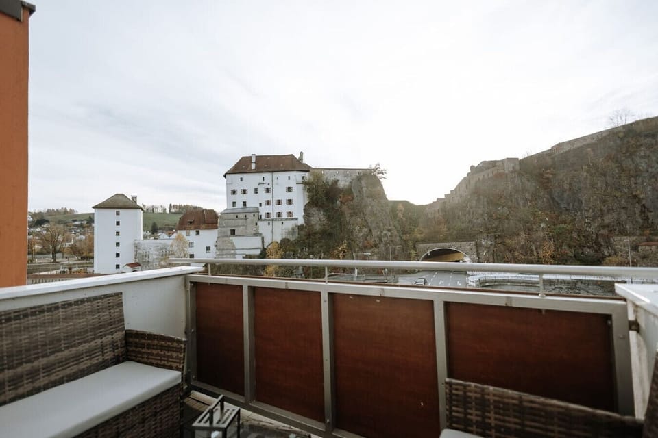 The balcony with a beautiful view..
