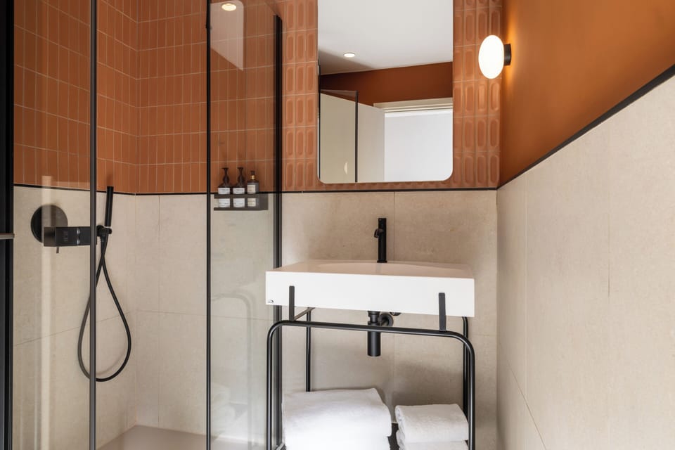 Designer toiletries, hair dryer