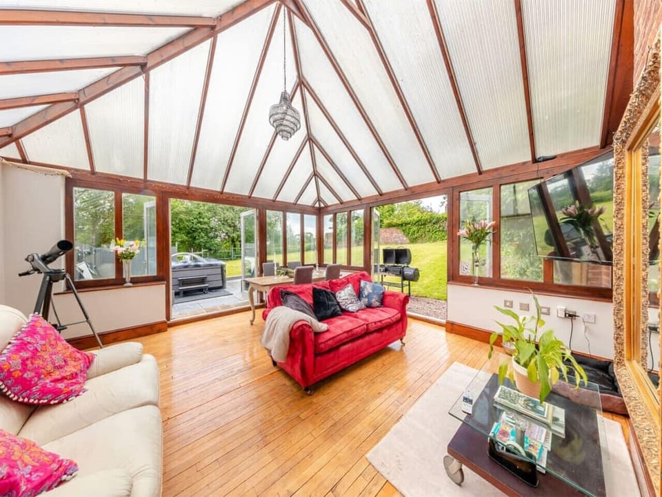 Sunroom with garden views and natural light