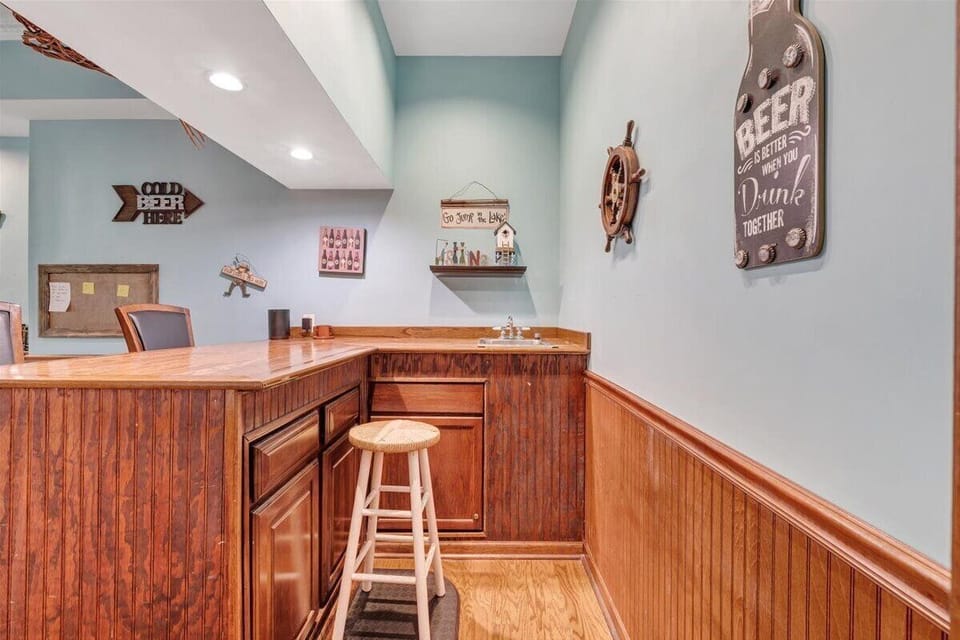 Downstairs bar area