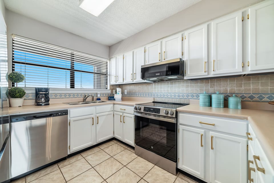 Kitchen with stainless appliances