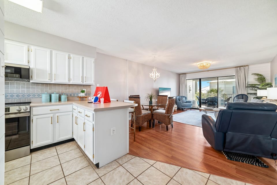 Living and dining areas blend seamlessly