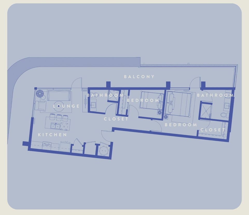 Your unit’s layout or design may vary slightly from what is shown, but it will maintain the same aesthetic and include all the amenities depicted for a seamless and enjoyable stay.