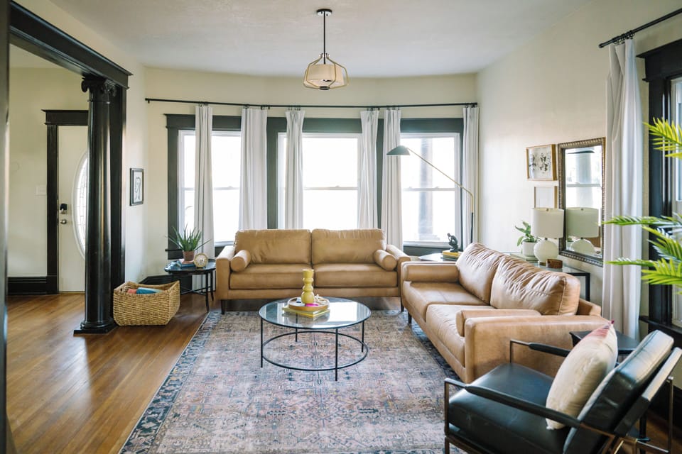 Large living room with super comfy couches