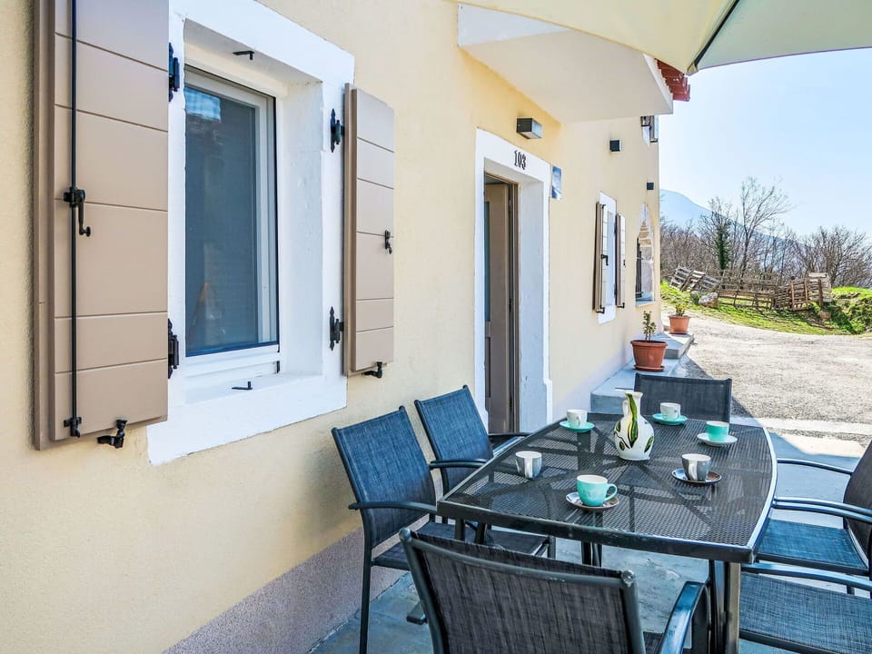 Furniture, Door, Outdoor Furniture, Chair, Outdoor Table, Kitchen & Dining Room Table, Home Door, Shade, Wood Stain, Hardwood