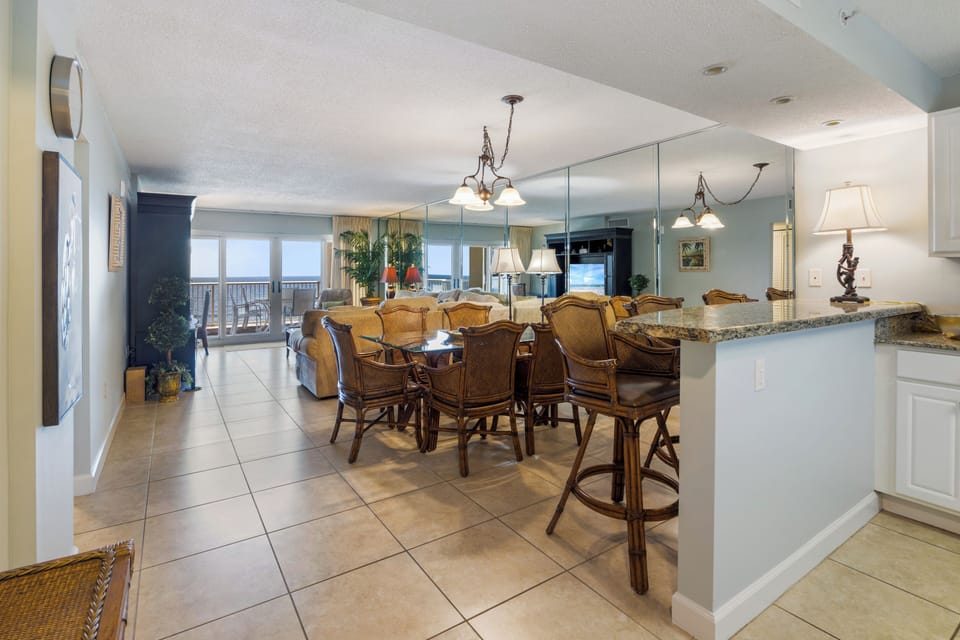 Sunrise At Sandy Key  - Unit 613 by PKRM - This open floor plan flows wonderfully from the kitchen to the balcony!