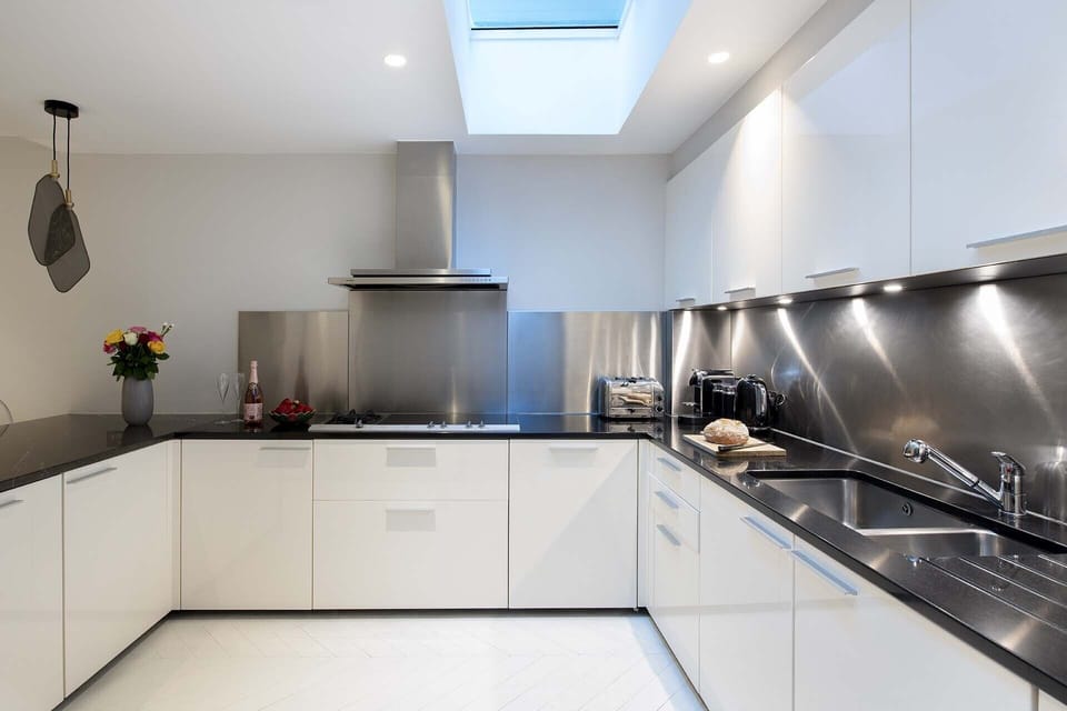 Large skylight in the kitchen.