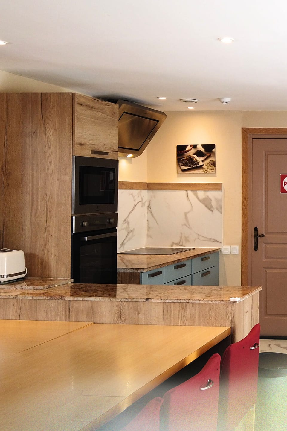 Shared fridge, microwave