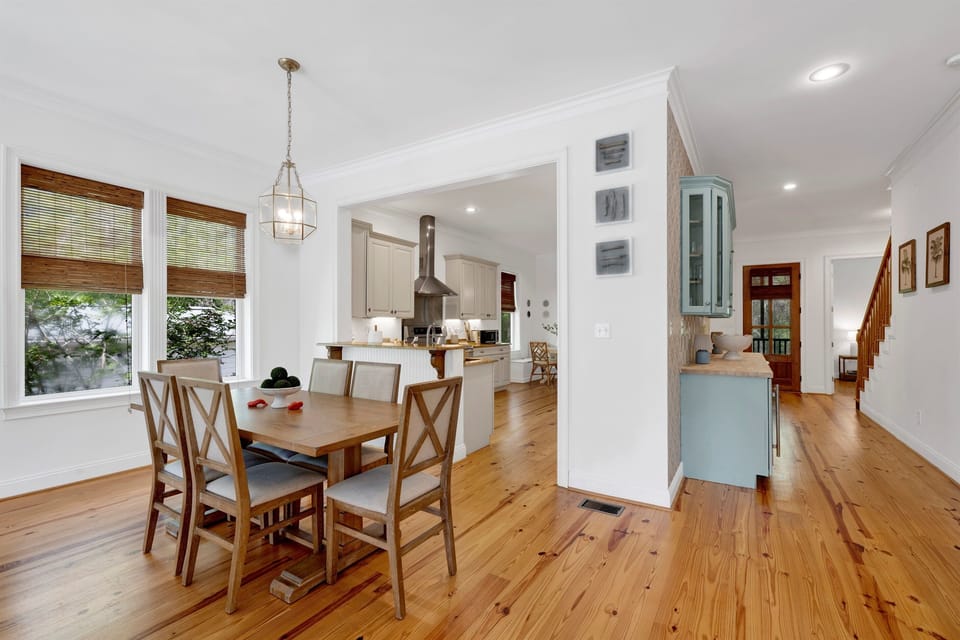 Main Floor | Dining Table is open to the kitchen and Living Room