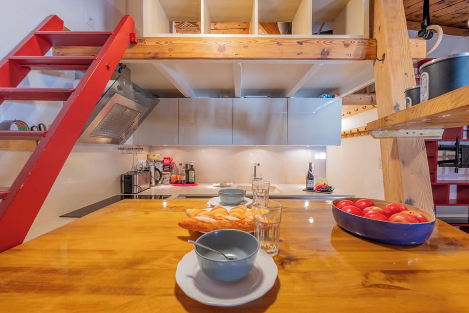 Kitchen and dining area