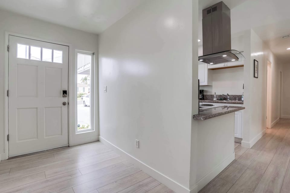 View of the entry way next to the kitchen