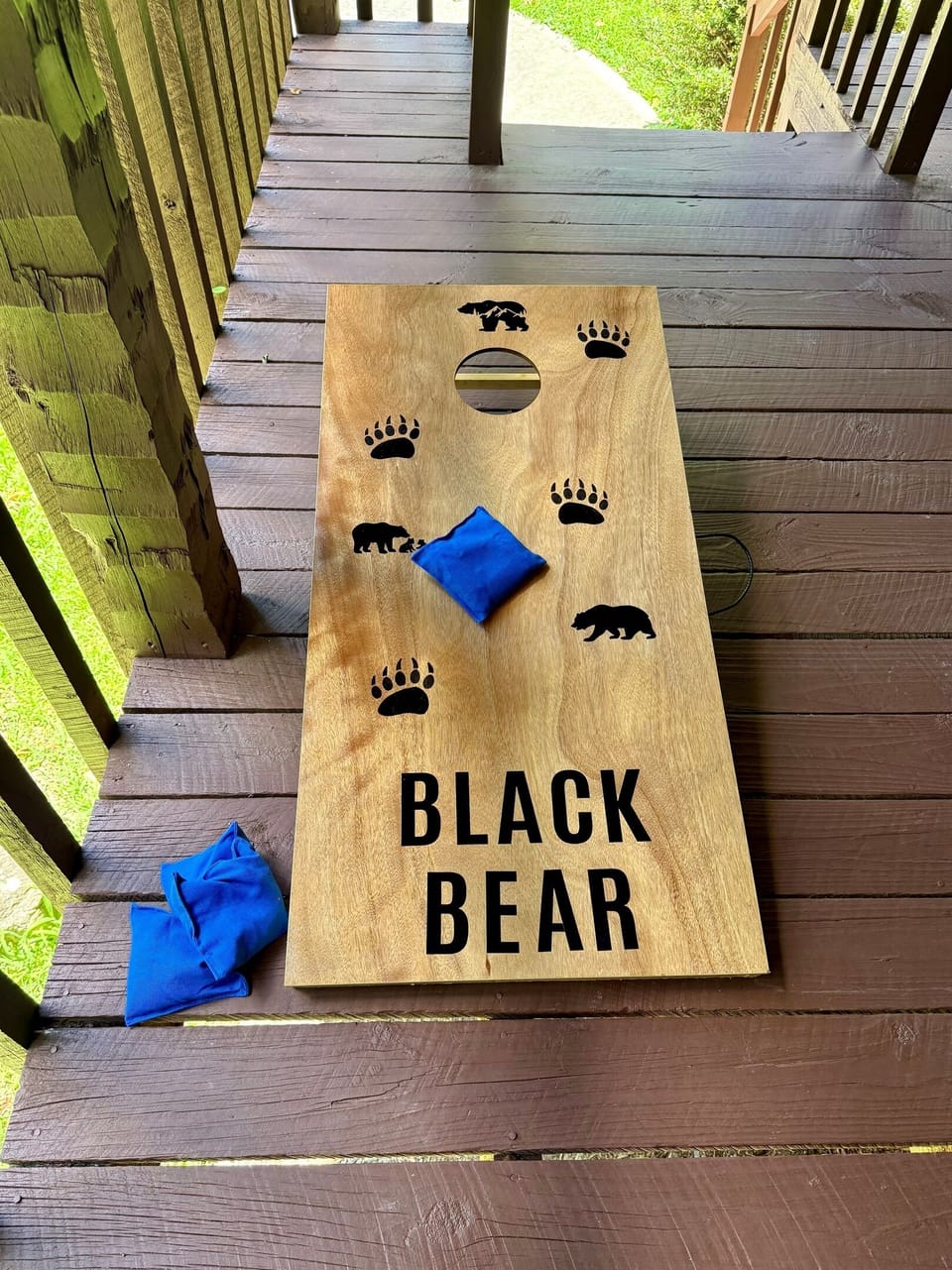 Enjoy Outdoor Games on the Large Deck