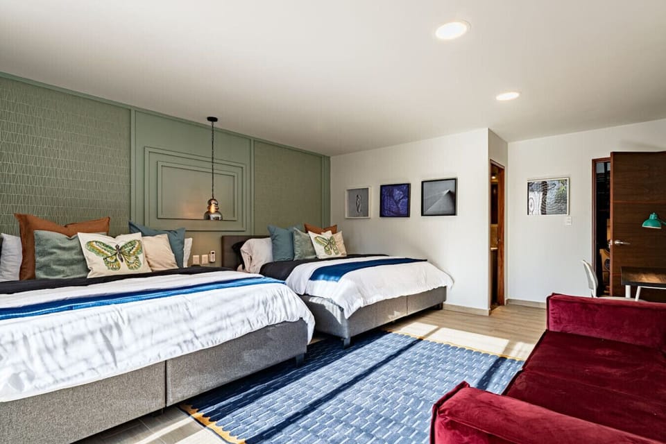 Spacious bedroom with ample natural light, making it a peaceful retreat